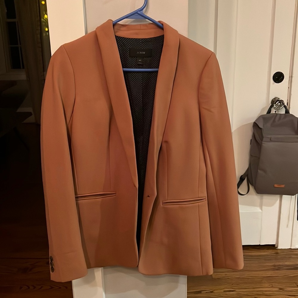 J Crew camel suit jacket size 4t like new
